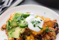 Hearty Taco Chili Cornbread Skillet