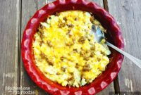 Cauliflower Cheeseburger Mac Bake