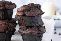 Decadent Vegan Double Chocolate Muffins