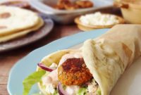 Spicy Red Lentil Koftas with Homemade Flatbreads and Cooling Harissa Yogurt