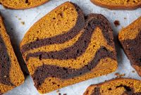 Swirled Vegan Pumpkin Chocolate Bread
