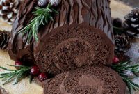 Plant-Based Chocolate Yule Log