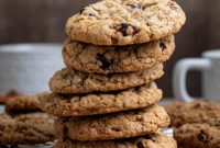 Vegan Cranberry Pecan Oatmeal Cookies