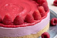 No-Bake Vegan Raspberry Cheesecake