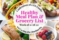 Your Healthy Meal Plan for the Week of November 28 2022