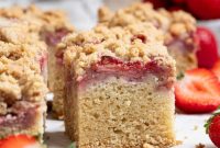 Vegan Strawberry Crumb Cake
