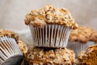 Warm & Spiced Vegan Pumpkin Streusel Muffins