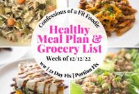 Your Healthy Weekly Meal Plan December 12 2022