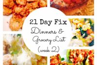 21 Day Fix Meal Plan & Grocery List: 2 Easy Make-Ahead Dinners