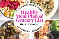 Your Healthy Weekly Meal Plan