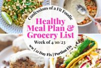 Healthy Weekly Meal Plan for the Week of April 10 2023