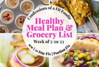 Healthy Weekly Meal Plan – May 29, 2023