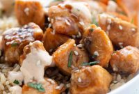 Sticky Air Fryer Salmon Bites Stovetop Friendly