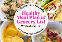 Healthy Weekly Meal Plan for the Week of June 19 2023