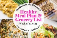 Fuel Your Week Healthy Meal Plan for October 9th