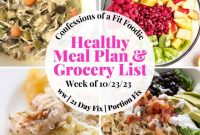 Healthy Weekly Meal Plan: October 23 Edition