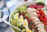 Panera-Inspired Green Goddess Salad and Dressing