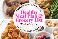 Healthy Weekly Meal Plan
