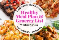 Healthy Weekly Meal Plan for the week of May 13 2024