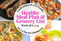 Healthy Weekly Meals Starting June 3rd