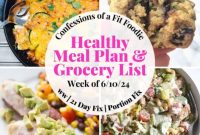 Your Healthy Weekly Meal Plan Starting June 10