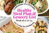 Fuel Your Week: Healthy Meal Plan for December 30, 2024