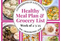 Your Healthy Weekly Meal Plan Starting February 3, 2025