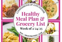 Your Healthy Weekly Meal Plan
