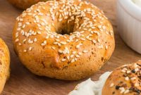 Protein Packed Air Fryer Bagels with Cottage Cheese and Fiber