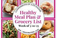 Your Healthy Weekly Meal Plan