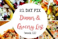 21 Day Fix Meal Plan, Grocery List, and 11 Essential Recipes