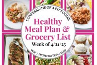 Your Healthy Weekly Meal Plan April 21 2025