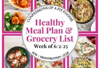 Healthy Weekly Meal Plan Week of June 2 2025