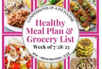 Nourish Your Week Healthy Meal Plan for July 28 2025
