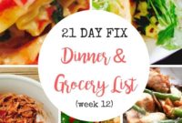 12 Snow Day Favorites for Your 21 Day Fix Meal Plan and Grocery List