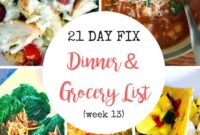 Effortless 21 Day Fix Meal Prep and Groceries