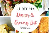 Fresh Start Spring: 21 Day Fix Meal Plan with 15 Seasonal Grocery Favorites