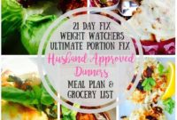 20 Husband Approved Dinners: Your Complete Meal Plan and Grocery List for 21 Day Fix, Weight Watchers, Ultimate Portion Fix