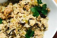 Savory Instant Pot Sausage Brown Rice Stuffing
