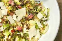 Crispy Brussels Sprouts Bacon Parmesan Balsamic Heaven