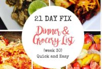 21 Day Fix Effortless Meal Prep and Grocery Planning