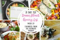 The Ultimate 21 Day Fix Meal Plan and Grocery List