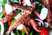 Savory Flank, Zesty Arugula, Sharp Parmesan