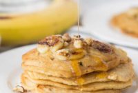 Caramelized Banana Walnut Pancakes