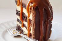 Velvet Salted Caramel Chocolate Fudge Cake