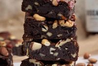 Boozy Vegan Nut Brownie Bliss