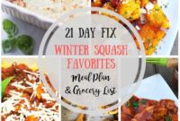 Master Your 21 Day Fix: Meal Plan, Grocery List, and 51 Winter Squash Recipes