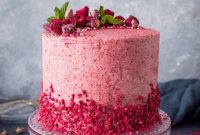Tropical Raspberry, Coconut And Lemon Layer Cake