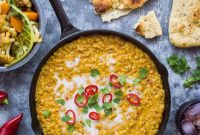 Golden Vegan Dhal with Roasted Cauliflower and Butternut Squash