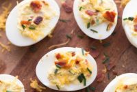 Instant Pot Deviled Eggs Bacon Cheddar Chive Delight
